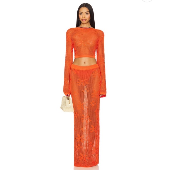 SNDYS Terra Maxi Skirt in Volcanic XXS - Picture 4 of 5